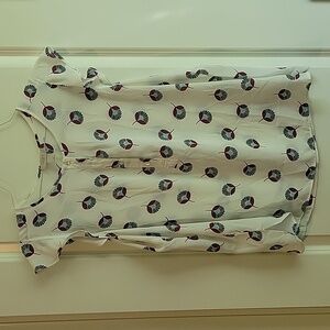 Loft patterned XL top